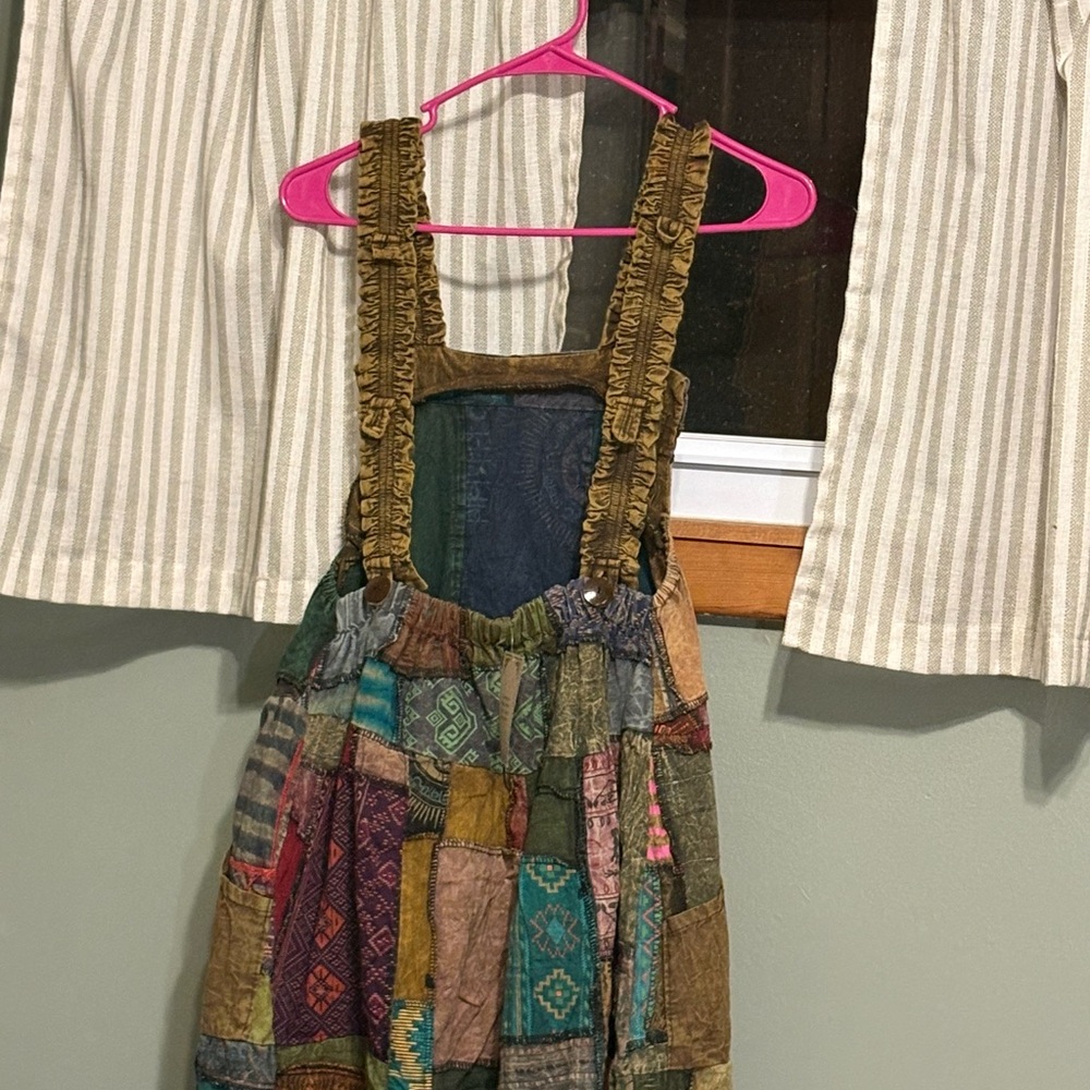 Kathmandu Multicolor Patchwork Overalls